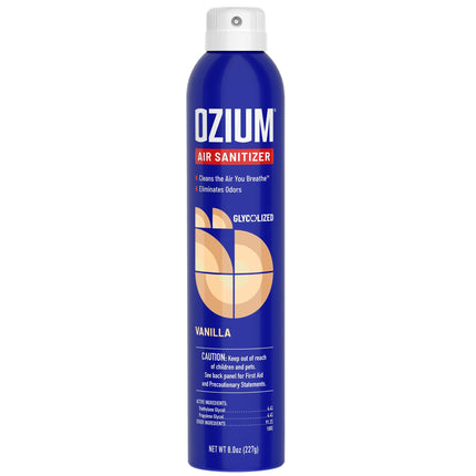 Spray sanitizante de aire y eliminador de olores de 8 Oz.