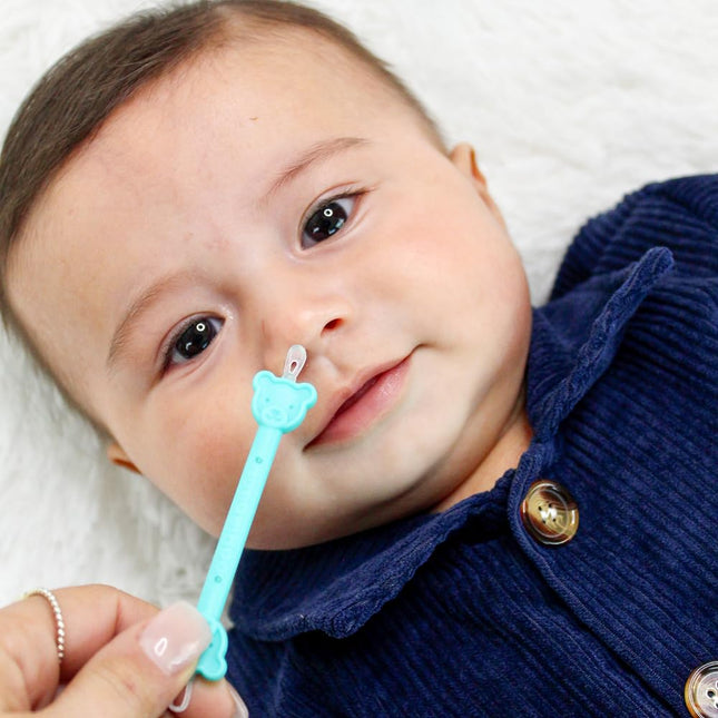 Baby Nose Cleaner & Ear Wax Removal Tool - Safe Booger & Earwax Removal for Newborns, Infants, Toddlers - photo 2