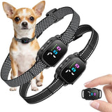 Anti Bark Collar for Small Dogs 2 Pack, No Shock Beep & Vibration, 7 Sensitivity Levels, Smart Bark Detection, Rechargeable IP67 Waterproof, 5-30 lbs