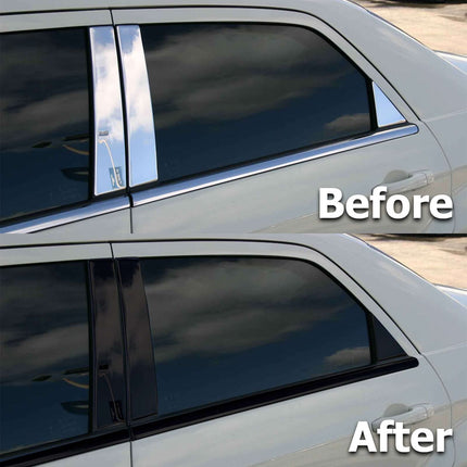 2 inchesx25 Feet Gloss Black Vinyl Wrap Kit for Black Out Chrome Delete Made from Genuine 3M 2080 Film Window Trim Door Trim