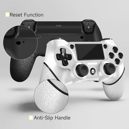 2-Pack Wireless Game Controllers with USB-C Cable, Black and White - photo 3