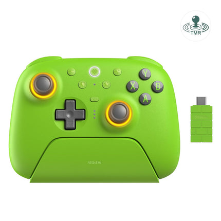 8BitDo Ultimate 2 Wireless Controller for Windows, Android,Steam Deck, TMR Joysticks, 1000Hz Polling Rate, Tactile/Hall Triggers, Motion Control, Programmable Back Paddle Buttons & L4/R4 Bumpers,Green