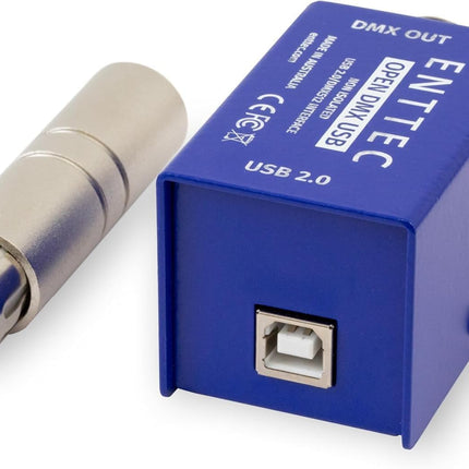 Enttec Open DMX USB 70303 Lighting Interface Controller Widget (Open Source/Hardware) Bundle SIRS-E 5 Pin to 3 Pin XLR Adapter w/SIRS-E Polishing Cloth
