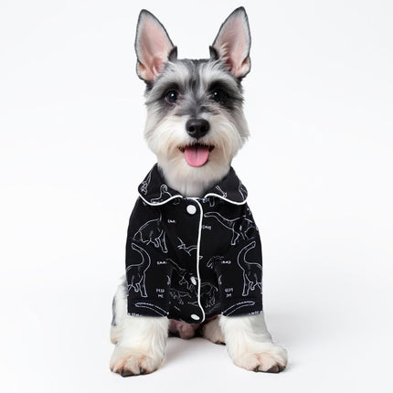 CuteBone Two-Leg Velvet Pet Pajamas Girl Dog Clothes - Soft, Cozy, and Stretchy Boy Pjs for Small, Medium Dogs and Cats Winter Sleepwear Apparel LTP08L
