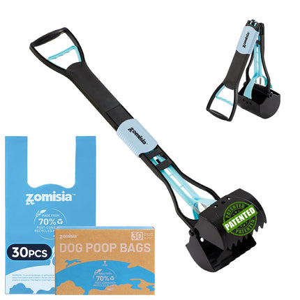 32" Long Handle Pooper Scooper with 30 Count Waste Bags - photo 9
