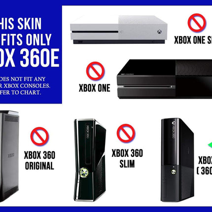 Red Chrome Mirror - Vinyl Decal Mod Skin Kit by System Skins - Compatible with Microsoft Xbox 360E