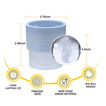 Vaso para whiskey rocks, set de 4 (2 vasos de cristal para bourbon, 2 moldes redondos para esferas de hielo grandes) en caja de regalo, vasos old fashioned de 10 Oz para scotch, cóctel, ron, coñac y vodka, regalos para hombre