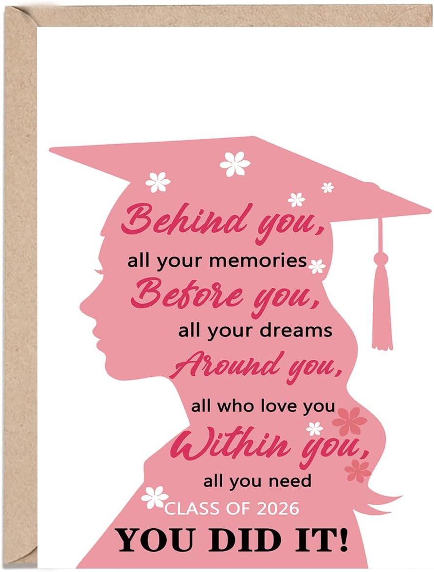 2026 Graduation Card for Her - Class of 2026 You Did It