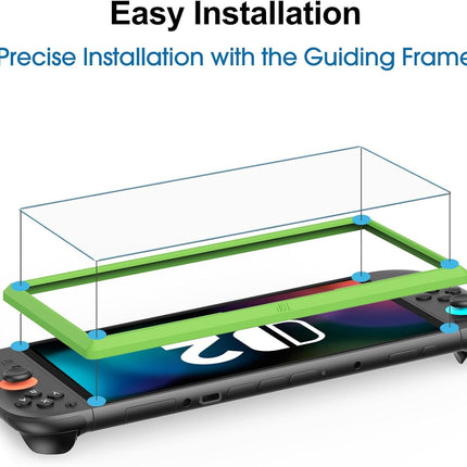 amFilm Tempered Glass Screen Protector Compatible with Nintendo Switch 2 7.9" 2025 Alignment Installation Frame (3-Pack)
