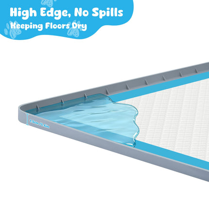 Pee Pad Holder, 24×24 Inch Thickened Silicone Dog Pee Pad Holder Tray