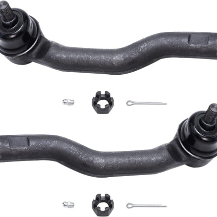 Detroit Axle - Front Outer Tie Rods for 2007-2014 Ford Edge, 2007-2015 Lincoln MKX, 2 Outer Tie Rod End Links 2008 2009 2010 2011 2012 2013 Replacement