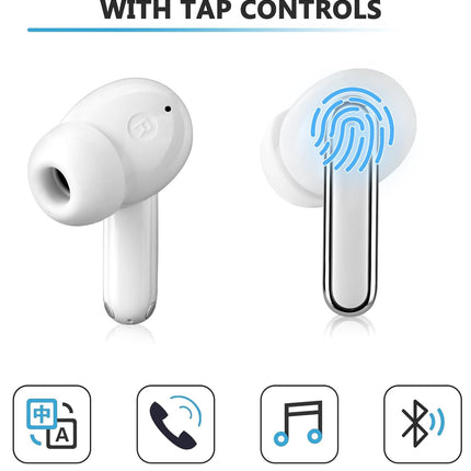 Translation Earbuds Real Time Support 150 Languages,Translation Music and Calling 3-in-1,Translator Device with Bluetooth and APP,Provide Online Instant Voice Translation for Travel Business Learning