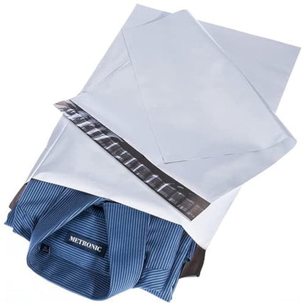 White Poly Mailers 14.5x19 100 Pack, Large Shipping bags Self-Seal Shipping Envelopes, Packaging Envelope for Small Business, Boutique, Clothing