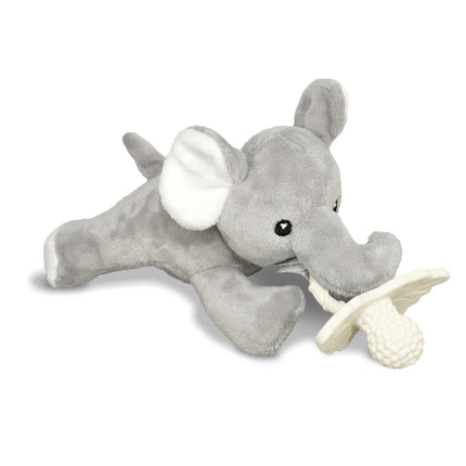 Sloth RaZbuddy w/RaZberry Teething Relief Pacifier – Soothes Sore Gums w/Nature-Inspired Texture, 100% BPA-Free Silicone Teether, Detachable Stuffed Animal – 3 Months+ Teether, Tan