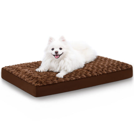 Washable Dog Bed for Crate Waterproof for Medium Dogs,41x27 Inch,Gray