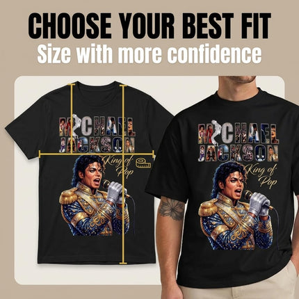 Music Legend Graphic T-Shirt | Vintage Pop Icon Tribute Tee | Greatest Entertainer Fan Gift | Retro Concert Style Fan Apparel