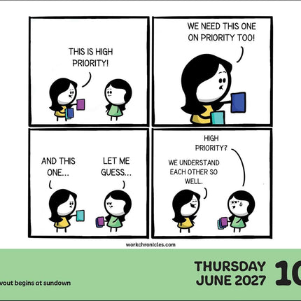 Work Chronicles 2027 Day-to-Day Calendar