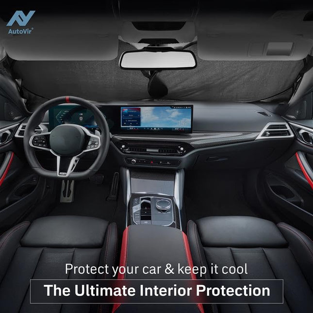 Windshield Sun Shade, Foldable Car Window Shades, 280T Visor Shade - photo 2