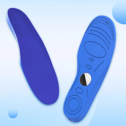 Pair of shoe insoles with AirTag holder for real-time location tracking