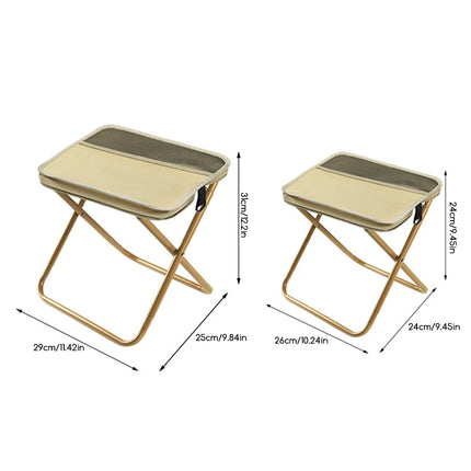 Foldable Backpack Stool folded flat showing easy compact storage