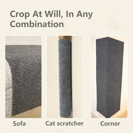 USA CALI Cat Anti Scratch Mat adhesive backing detail for easy furniture attachment
