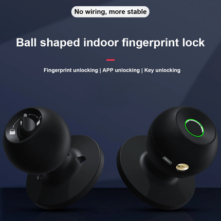 Smart Door Knob compatibility diagram for standard door installation