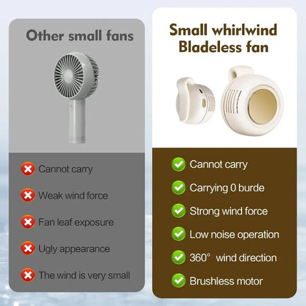 Mini Bladeless Clip-On Portable Fan - photo 6