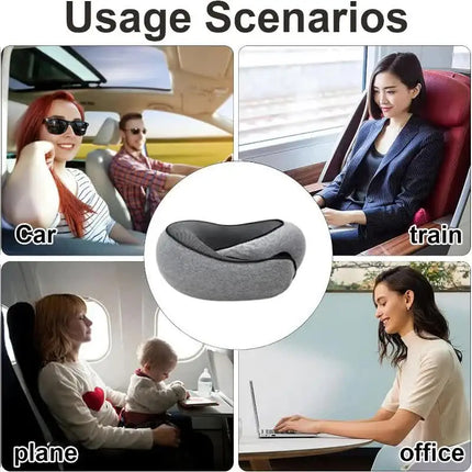 Memory Foam Neck Pillow Travel Snail Design - photo 6