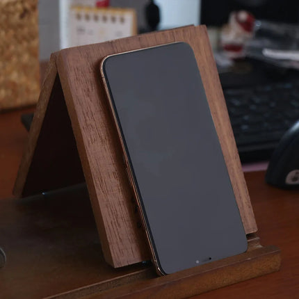 Wooden Book Stand With Cup Holder - photo 6