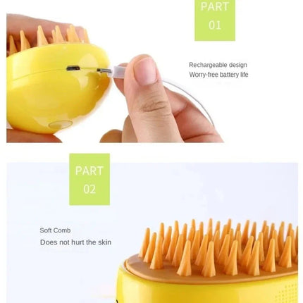 Steamy Brush for Cats product features and specifications detail view