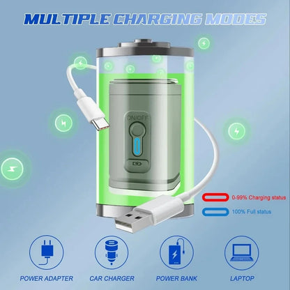 USA-CALI Mini Electric Air Pump included accessories and nozzle set