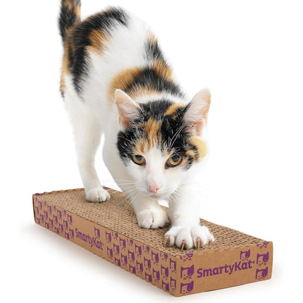 Super Scratcher Chaise Corrugated Cat Scratcher, Catnip Infusion Technology - Brown, One Size