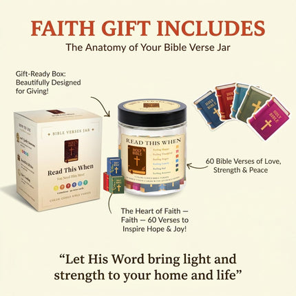 Bible Verse Jar, 90 Bible Verse Cards With NFC Bible Verse Bracelets, Scripture Bracelets, Read Me When Bible Verses Jar, Prayer Religious Catholic Christmas Christian Gifts For Women, Men