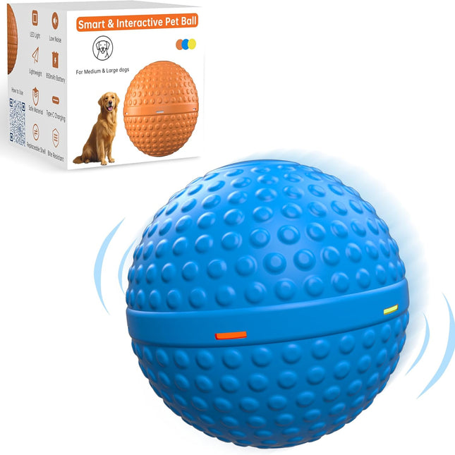 Smart Interactive Dog Toy, Automatic Moving Bouncing Rolling Ball