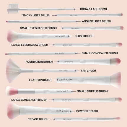 wet n wild Contour Brush,Sculpt, Highlight, & Blend, Luxurious Plush Fibers, Ergonomic Handle for Comfortable Precision Control, Cruelty-Free & Vegan