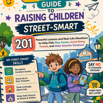 The Ultimate Guide to Raising Children Street-Smart: 201 Powerful Lessons and Real-Life Situations to Help Kids Stay Aware, Avoid Being Fooled, and Make Smarter Decisions in Everyday Life