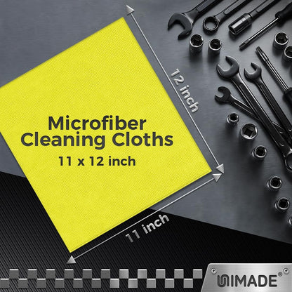 24-Pack Reusable Microfiber Cleaning Cloths, 11 x 12 in, Multicolor - photo 3