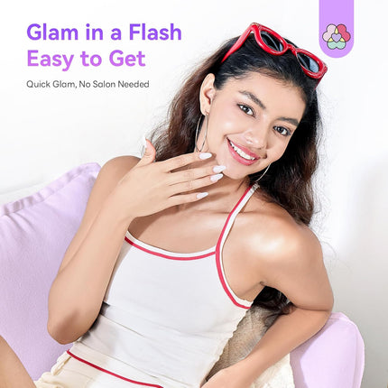 SAVILAND Hema-Free Poly Gel Nail Kit: 4 Colors Natural Clear Poly Gel Nail Colors with Mini U V/LED Lamp Slip Solution Quick Dry Nourish Nails 28 Days Durable for Gifts Daily Salon Home Nail Art DIY