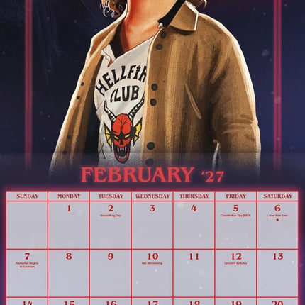 2027 Stranger Things Wall Calendar