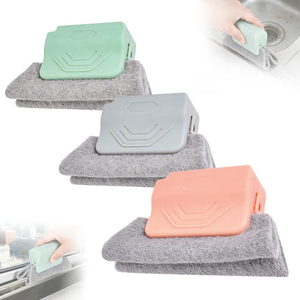 Window Track Cleaner,2026 New Window Groove Cleaning Brush,Hand-Held Window Track Cleaner Tools Set,Magic Window Sill Cleaning,for Window Lides Gaps Sliding Door Tile Lines Car Vents (3Pcs-Colorful)
