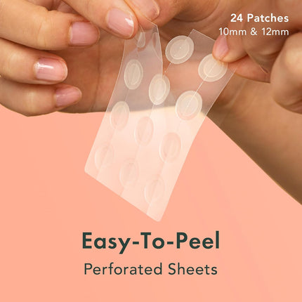 Rael Pimple Patches, Miracle Invisible Spot Cover - Hydrocolloid Acne Pimple Patch, Absorbs Zits & Blemish, Korean Skin Care, 2 Sizes (24 Count)
