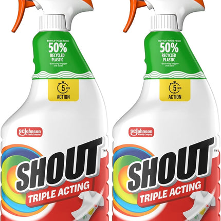 Triple-Acting Active Enzyme Laundry Stain Remover Spray, 22oz