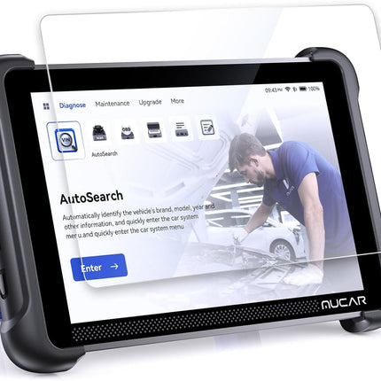 mucar Tempered Glass Screen Protector 892BT Scanner - 9H Hardness, HD Clarity, Anti-Scratch & Easy Installation