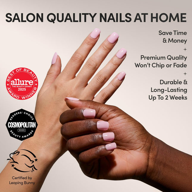 Sugar BB Super Short Baby Pink Press-On Nails Kit
