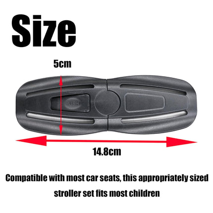 Universal Baby Seat Chest Harness Clip Buckle and Child Seat Chest Harness Clip Replacement for Kids Trend Adjustable Guard, Black