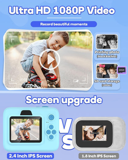 Kids Camera Instant Print,1080P Kids Instant Cameras That Print Photos,Christmas Birthday Gifts for - photo 4