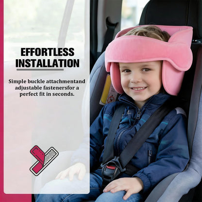 Adjustable Soft Car Seat Head Support Band - photo 3