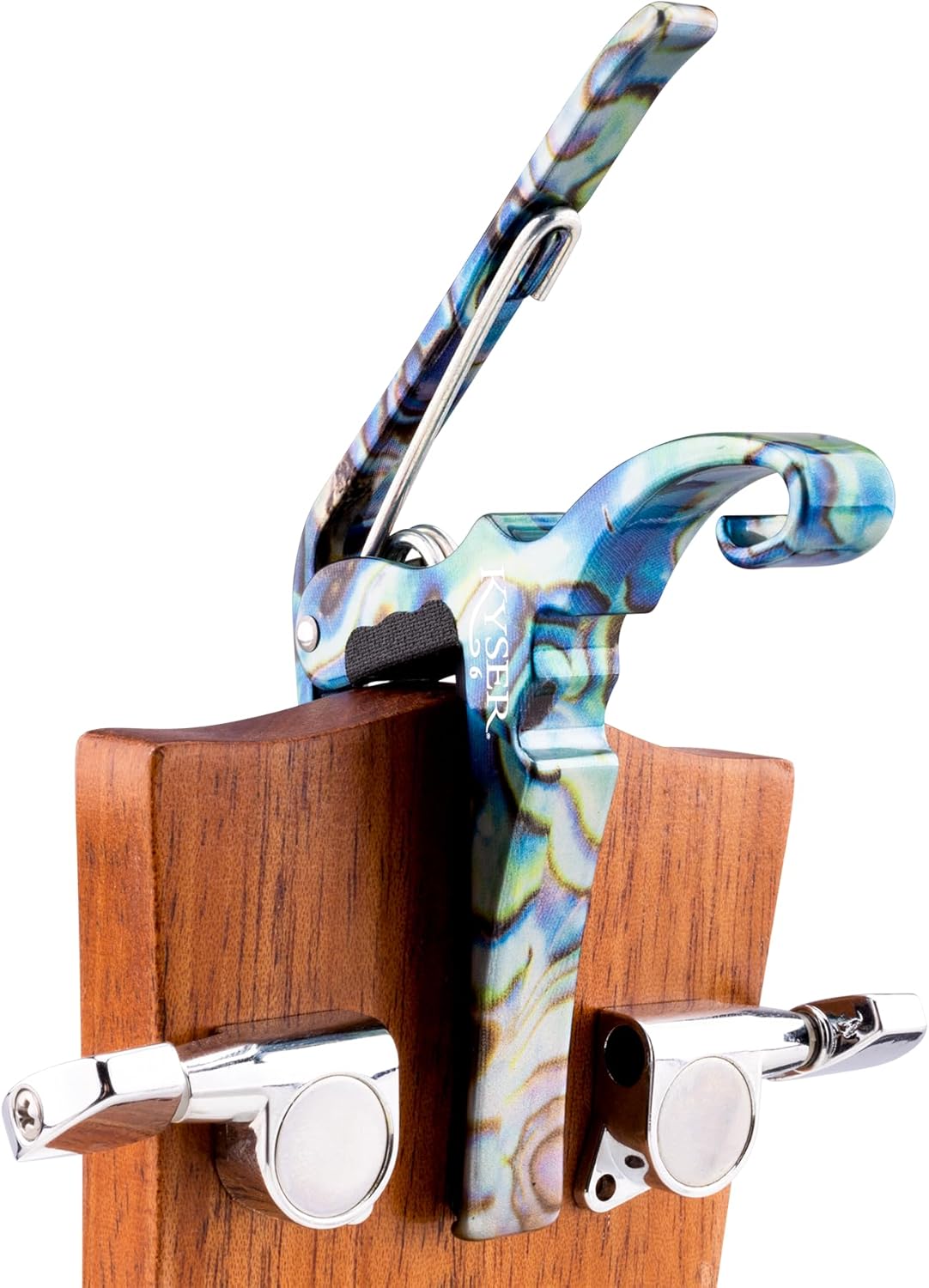 Quick-Change Guitar Capo, Abalone - For 6-String Acoustic Guitars, Made in USA, Quality, Strong - photo 4