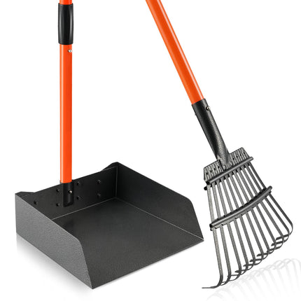 Pooper Scooper, Long Handle Dog Poop Scooper for Medium Small Dogs