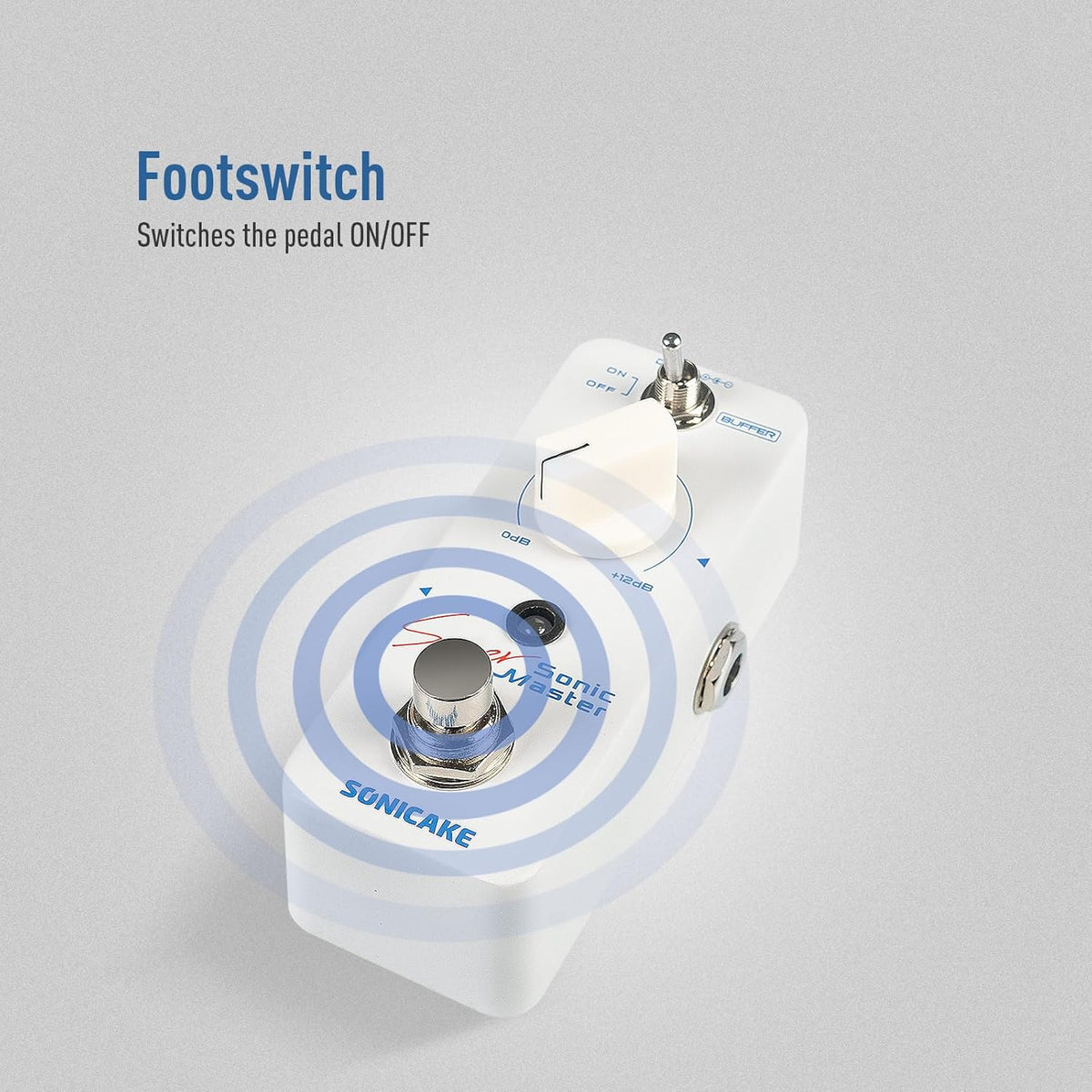 Clean Boost Pedal with Buffer and +12dB Gain, Mini Pure Boost Guitar Bass Effects Pedal - photo 4